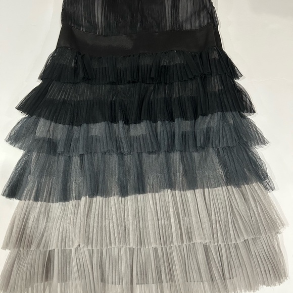 Black and gray Y2K raffle strapless party dress size Small - Picture 6 of 14